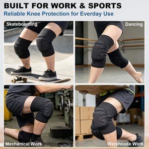 Genouillère en polyester souple et respirante avec protection professionnelle pour une utilisation multisports, genouillère <span class=keywords><strong>de</strong></span> soutien pour le basketball - Product Image 3