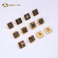 Bouton-pression carré Jinyi 12 mm personnalisé pour Dishdasha Thobe, en alliage de zinc, avec logo d'usine, marque OEM ODM, bouton à languettes pour Jubba
