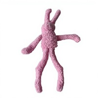 Promotion en stock : Pack de jouets interactifs pour chien, jouets à mâcher couineurs en peluche tricotée, motifs lapin amusant et flamant rose