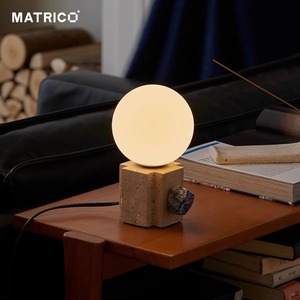 Matrico Mineral Table <b>Lamp</b> <b>Led</b> Touch Control Ambient <b>Light</b> For Bedroom Study - Product Image 2