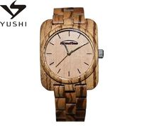 Jam Tangan Kayu Zebra Burl 2021 dengan Ukiran Kustom dari Produsen YUSHI