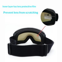 Nuevas Gafas de Esquí de Doble Capa Antivaho con Protección UV, Protección Contra la Nieve, Resistentes al Viento, Aptas para Hombres y Mujeres, Deportes al Aire Libre