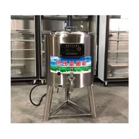 Réservoir d'agitation en acier inoxydable de 50 L, mélangeur de pasteurisation pour le lait, le jus, la bière, les industries agricoles, machine à mélanger la crème glacée