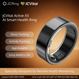 Bague connectée intelligente JCRing X5 X5A X5B brevetée OEM ODM avec suivi de santé, <span class=keywords><strong>calcul</strong></span> du score de santé et informations sur le sommeil, l'exercice et le stress - Product Image 1