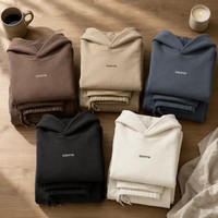 Ensemble sweat à capuche et jogging pour homme, 420 GSM, 100% Coton, Coupe Oversize, Grammage Lourd, Hiver, Couleur Unie, OEM Personnalisé, Streetwear Luxe Discret, MOQ50, Vente en Gros