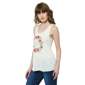 Camiseta sin Mangas de Primera Calidad, 98% Algodón + 2% Elastano, Diseño Personalizado con Gráficos Impresos, Transpirable, Tejida, para Mujer, Uso en el Gimnasio, Mejor Precio - Product Image 3