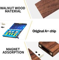Clé USB en bois avec logo gravé, 100% naturelle, prix d'usine Gitra, clés USB en bois avec logo personnalisé