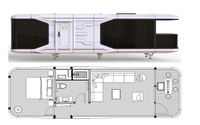 Nouvelle capsule spatiale mobile intégrée 2024, maison villa, style moderne, système préfabriqué intelligent, taille et couleur personnalisées