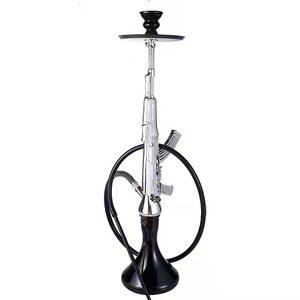 <span class=keywords><strong>Cachimba</strong></span> Shisha en Oferta 2026, Modelo AK 47 Dorado y Negro, Grande para Fumar <span class=keywords><strong>Agua</strong></span> con <span class=keywords><strong>Cachimba</strong></span> - Product Image 2