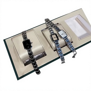 Relojes de Pulsera de Cuarzo Dorados a Prueba de Agua de Moda, Relojes de Lujo para Mujer, Diseño Clásico, Correa de Acero Inoxidable Cuadrada - Product Image 1