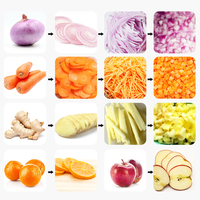 Commerciële Fruitsnijmachine Aardappel Cirkelvormige Chips Shredder Machine Wortelsnijmachine