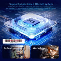 Escáner de Código de Barras Inalámbrico JR 762WL, Resistente y Portátil con Detección Automática y Escaneo Continuo para Gestión de Inventario de Almacén