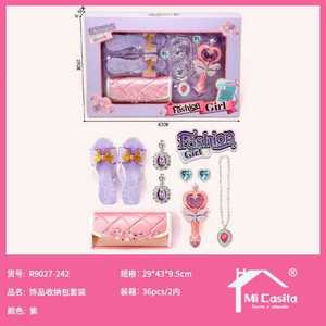 Fashion Girl Accessory Storage Bag Set Plastic Dress Up Toys For Kids 4-6Y - Product Image 3