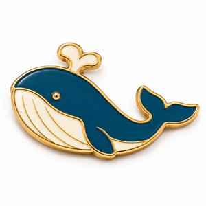 Collection d'animaux (Renard, Hibou, Baleine, Crabe, Étoile de mer) – Vente en gros, Logo personnalisé, OEM, ODM, Fabricant de cadeaux, Pins de revers en émail souple personnalisés - Product Image 4