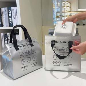 Sac isotherme grand format écologique, personnalisé, imperméable, sac à lunch thermique, sac fourre-tout non tissé, sac de livraison de nourriture chauffé avec fermeture éclair - Product Image 4