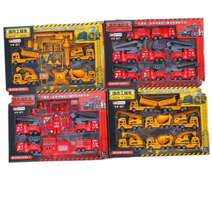 Enfants éducatifs ABS plastique moulé sous pression <span class=keywords><strong>jouet</strong></span> voiture pull-back apprentissage précoce modèle <span class=keywords><strong>militaire</strong></span> camion de pompiers 1:64 échelle boîte-cadeau - Product Image 6