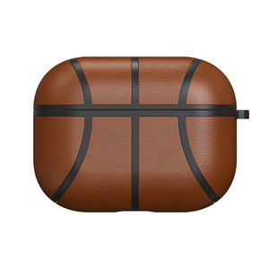 Nouveau casque de basket-ball étui de protection motif litchi ultra-mince fait à la main couverture anti-chute pour <span class=keywords><strong>Airpods</strong></span> Pro - Product Image 2