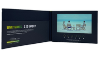 Carte d'affichage vidéo numérique HD LCD personnalisée Brochure Promotion commerciale livre vidéo publicitaire 2.4 2.8 4.3 5 7 10 pouces papier écran