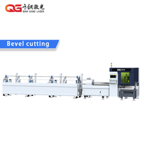 Machine de découpe laser à fibre automatique Qiangang 1,5-3KW haute vitesse 5 axes CNC avec contrôle Cypcut, refroidissement par eau, 6500mm