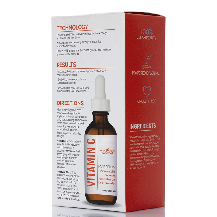 Natural Organic Skin Care Anti Aging Brightening Pure Vitamin C Face Serum