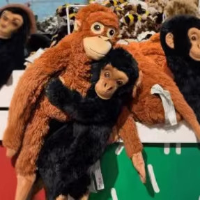 Nuovo Peluche <span class=keywords><strong>Scimmietta</strong></span> Giapponese <span class=keywords><strong>Carina</strong></span> con Imbottitura in Cotone PP 31-50cm - Product Image 2