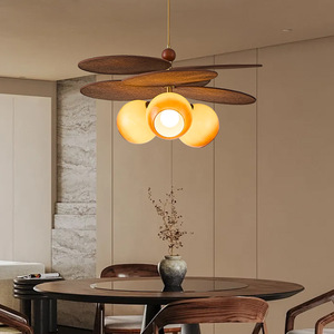 Vintage Style Pendant <b>Light</b> Round Multi Head Led Chandelier For Home Dining Room Bedroom Decorative Lighting - Product Image 1