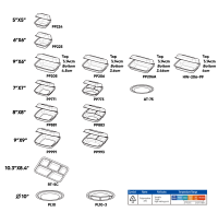 Conteneur en plastique rempli de minéraux (MFPP) de type clamshell, avec couvercle à charnière, jetable, pour emporter, personnalisable avec logo, boîte à lunch de qualité alimentaire, fabrication OEM.