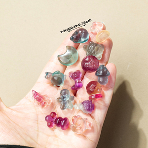 批发天然水晶愈合宝石雕刻彩虹萤石迷你动物水果雕刻家居装饰礼品 - Product Image 2