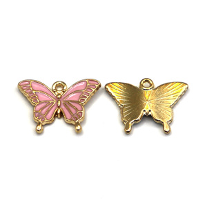 Breloques papillon colorées en alliage de zinc, pendentifs pour bijoux DIY, boucles d'oreilles, colliers, porte-clés de téléphone, accessoires de mode unisexes - Product Image 5