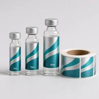 Etiquetas Personalizadas Impermeables para Frascos de 3ml 5ml 10ml, Pegatinas de Vinilo para Botellas Pequeñas de Vidrio