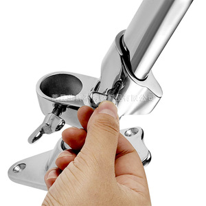 Shenghui Flagpole Mount Marine Bracket 316 Stainless Steel Butterfly Nut <b>Yacht</b> Hardware - Product Image 5