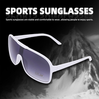 Vente en gros de lunettes de sport de plein air anti-UV Lunettes de sport surdimensionnées unisexes à la mode pour la course à pied