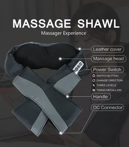 Massageador elétrico portátil para pescoço e costas, massageador de ombro simulado para amassar as mãos humanas, atacado de fábrica