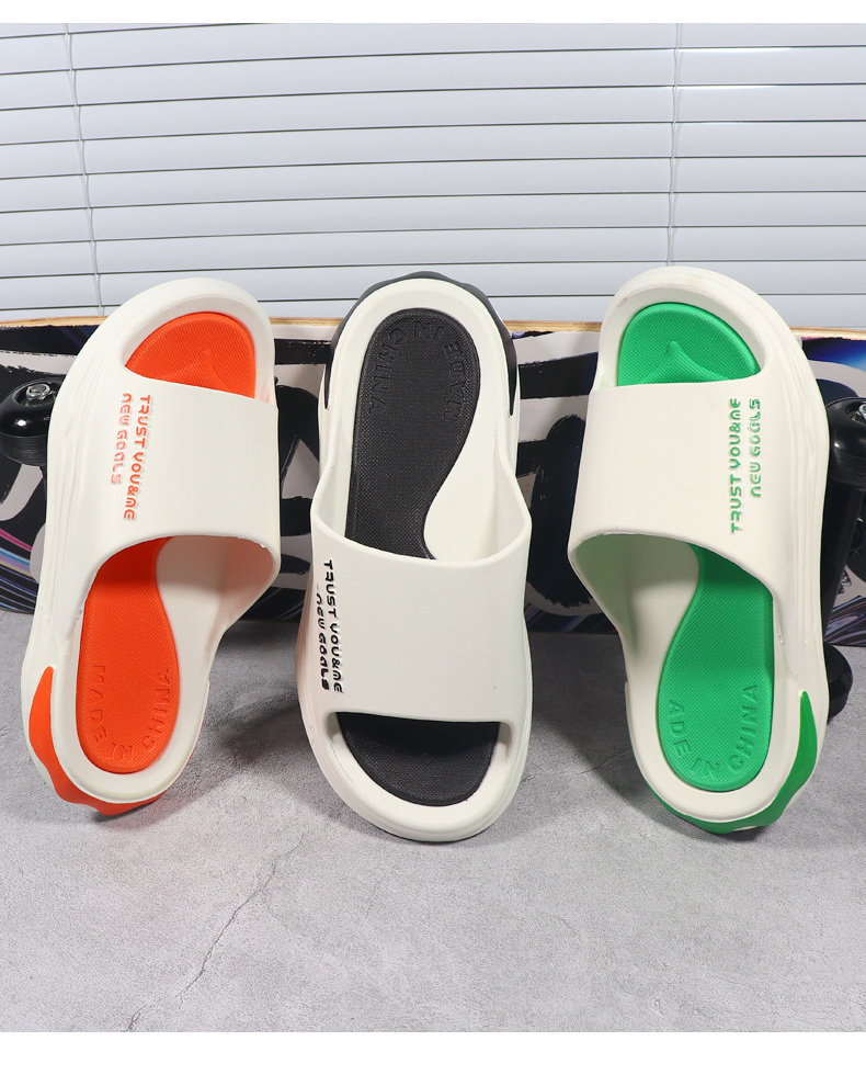 Wholesale Price Men and Women pvc Shoes Beach Slides Sandals Couple Bath Massage Slippers