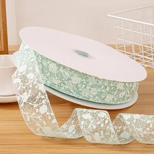 Ruban en dentelle florale ajourée romantique de 5 cm x 10 yards pour bouquets de mariage, emballage cadeau et décoration de gâteaux - Vente en gros - Product Image 2