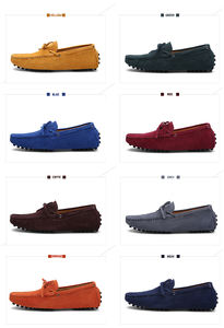 Fabricants de chaussures <span class=keywords><strong>bateau</strong></span> personnalisées avec logo, légères, respirantes, à enfiler, en daim premium, mocassins décontractés pour hommes - Product Image 3