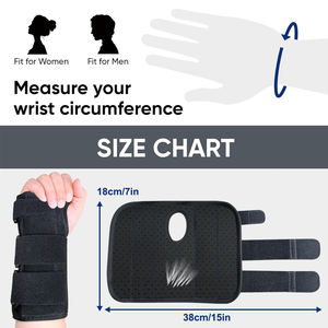 Protège-poignet isolé avec plaque en aluminium en tissu OK Attelle de soutien réglable respirante pour une utilisation à droite - Product Image 6