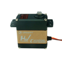 Servo sans noyau RC Kpower DHV860 CNC Case 12V 60kg à couple élevé avec engrenage en acier pour robot RC UAV