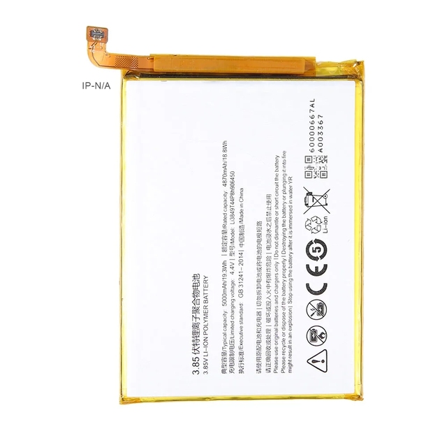 High Quality 5000mAh Rechargeable Battery for ZTE Blade A6020/A6 Lite A0622 Smart Phone Li3849T44P8h906450 in Stock