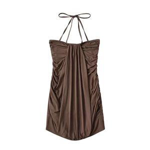 Hot Girl Style Sexy Strapless Summer Pleated Hip <b>Lantern</b> Women's Short Skirt - Product Image 4