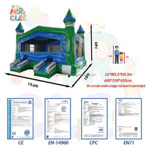 Castillo Hinchable Comercial Doble Entrada con Obstáculos Internos y Aro, Jumper Gigante para Eventos Exteriores - Product Image 5