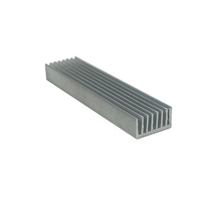 แผ่นระบายความร้อนอะลูมิเนียมโปรไฟล์ 20x10x100 มม. ผลิตด้วยเครื่อง CNC สำหรับไฟ LED ผลิตที่ฝอซาน สีเทาอะโนไดซ์ - Product Image 1