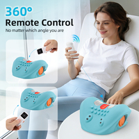 Oreiller de massage cervical électrique à micro-courant avec chaleur, thérapie par lumière rouge, compresse chaude et traction pulsatrice pour la colonne cervicale