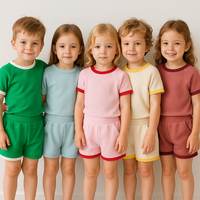 Ensemble de vêtements d'été pour enfants, ensemble de vêtements pour bébés garçons et filles, vêtements pour enfants en gros