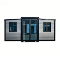 Maison conteneur préfabriquée de luxe moderne extensible de 20 pieds avec conception respirante pour usage extérieur