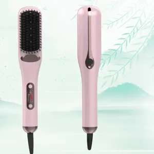 Personal Electric SteamPod Hair Straightener Steam Brush for Women ion hair straightening comb