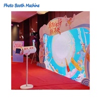 Mesin Photo Booth Fantastis Dengan Dinding Foto Interaktif untuk Aktivitas dan Instalasi Acara