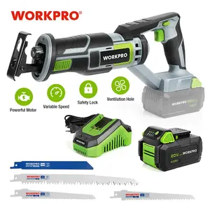 WORKPRO 20V Variable Speed Metal Wood Cutting Tool Cordless Reciprocating Saw