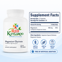 Fabrication sur mesure de compléments alimentaires en marque privée OEM ODM, glycinate de magnésium, 180 capsules, formule personnalisée, fabrication sous contrat