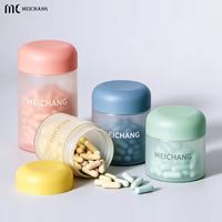 Conteneur à pilules en PET semi-transparent personnalisé de 80g, 100g, 120g, 150g, bouteille rechargeable pour l'emballage de capsules de vitamines